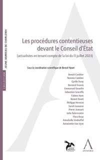 Les procédures contentieuses devant le Conseil d’état 