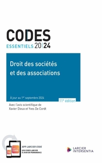 Codes essentiels 2024 : droit des sociétés et des associations