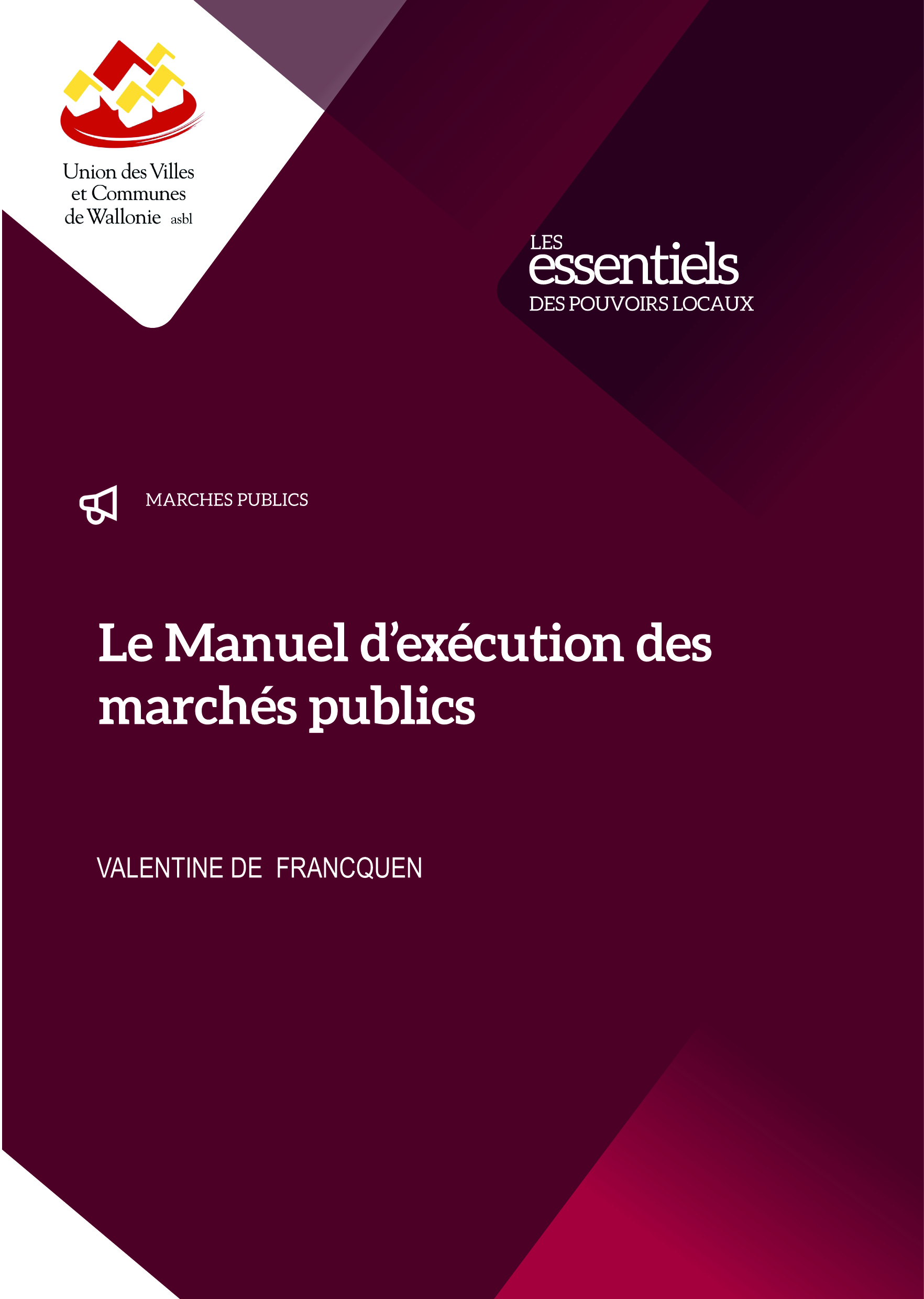 Manuel de l'exécution des marchés publics